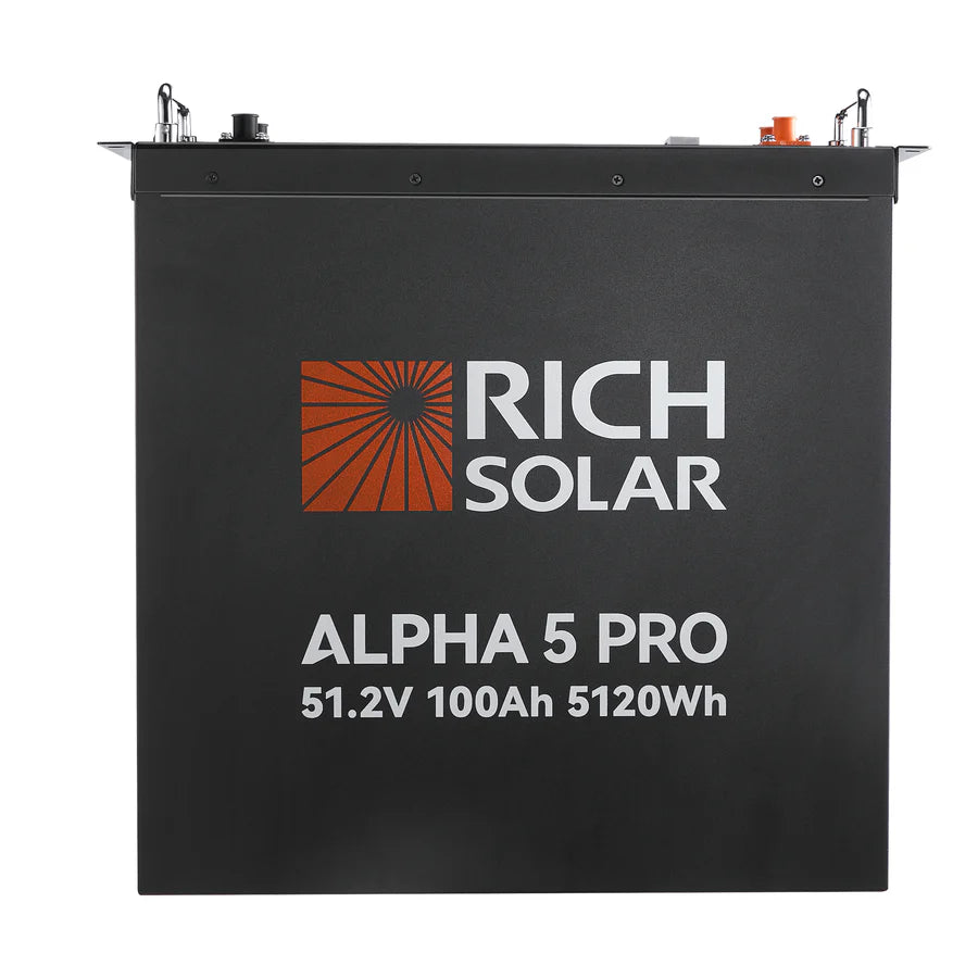 Rich Solar Alpha 5 PRO LiFePO4 48 Volt Lithium Battery (5,120Wh)