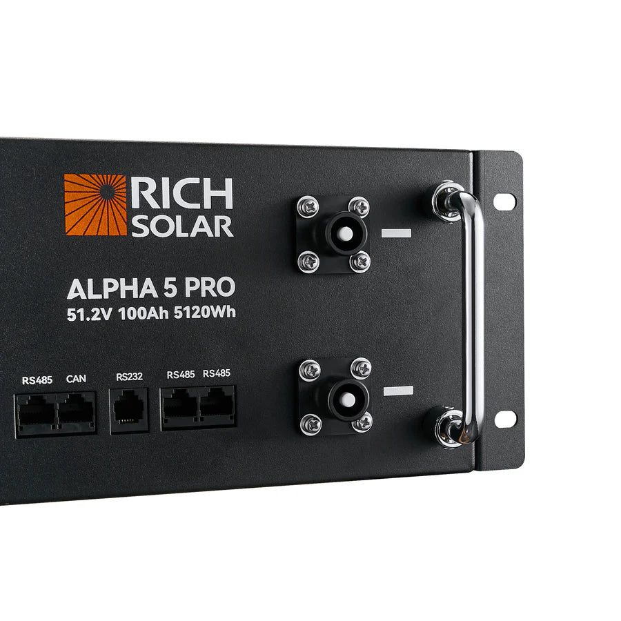 Rich Solar Alpha 5 PRO LiFePO4 48 Volt Lithium Battery (5,120Wh)