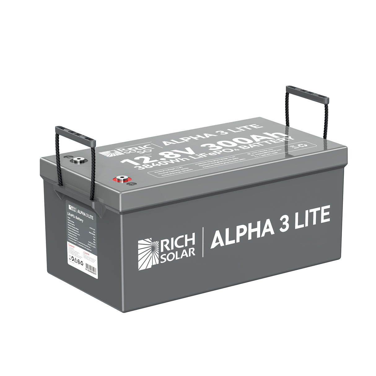 Rich Solar Alpha 3 LITE LiFePO4 12 Volt Lithium Battery (3,600Wh) - Image 5