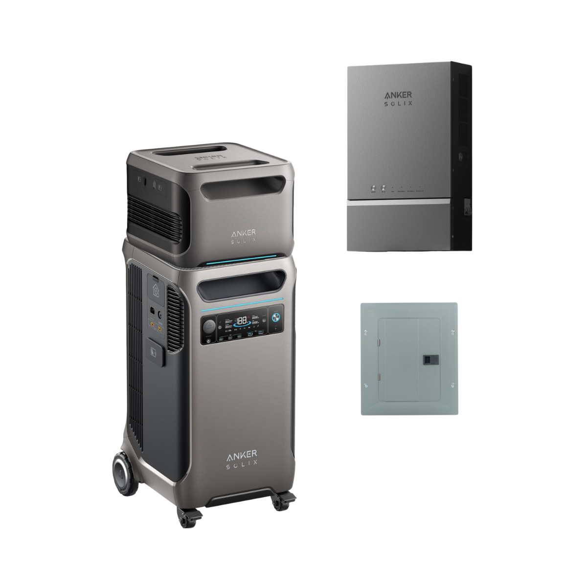 Anker SOLIX F3800 Power Station (3840Wh) + Home Power Panel + Subpanel