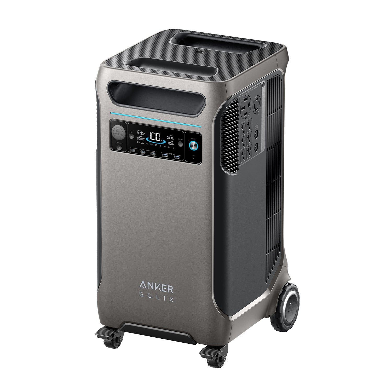 Anker SOLIX F3800 Plus Power Station (3840Wh) + Expansion Battery (3840Wh) + 400W Solar Panel