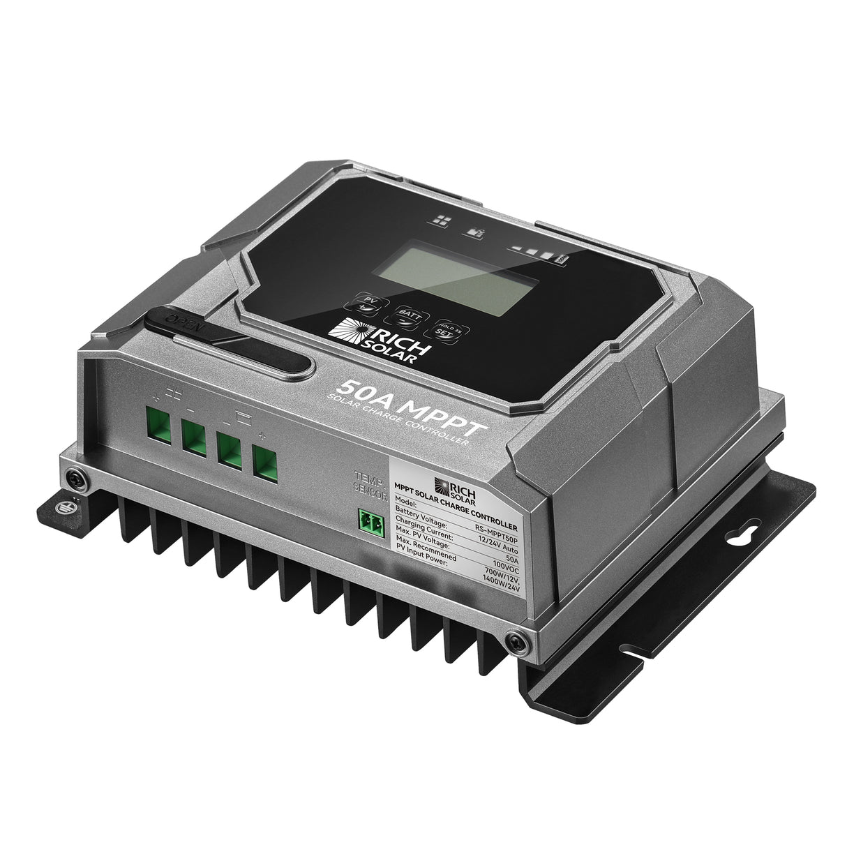 Rich Solar BRAVO 50 | 50 Amp MPPT Solar Charge Controller | Premier 50A 12V/24V MPPT Solar Controller - Image 2