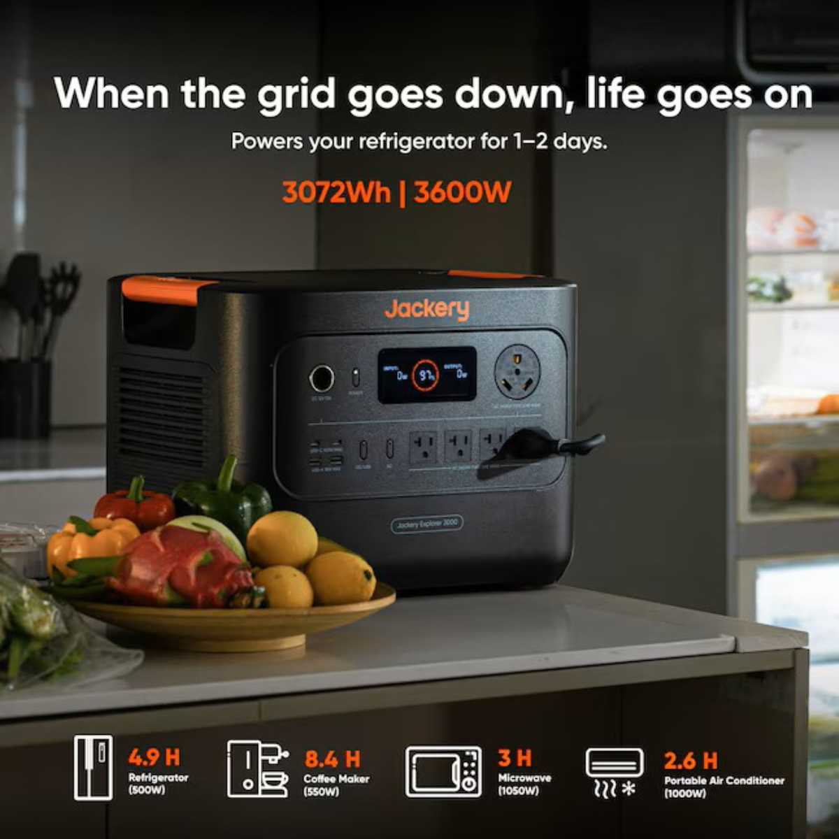 Jackery Explorer 3000 v2 Portable Power Station (3070Wh)