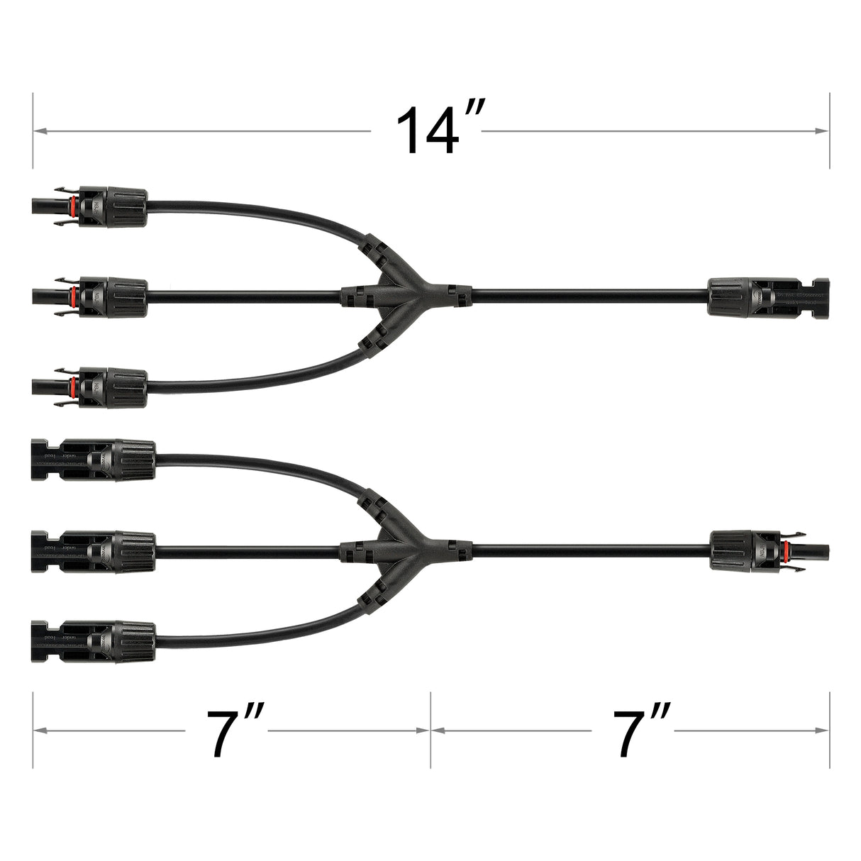 Rich Solar Y Branch Parallel Adapters 3-to-1 | 3-to-1 Weatherproof Parallel Adapters for Solar Panels - Image 3