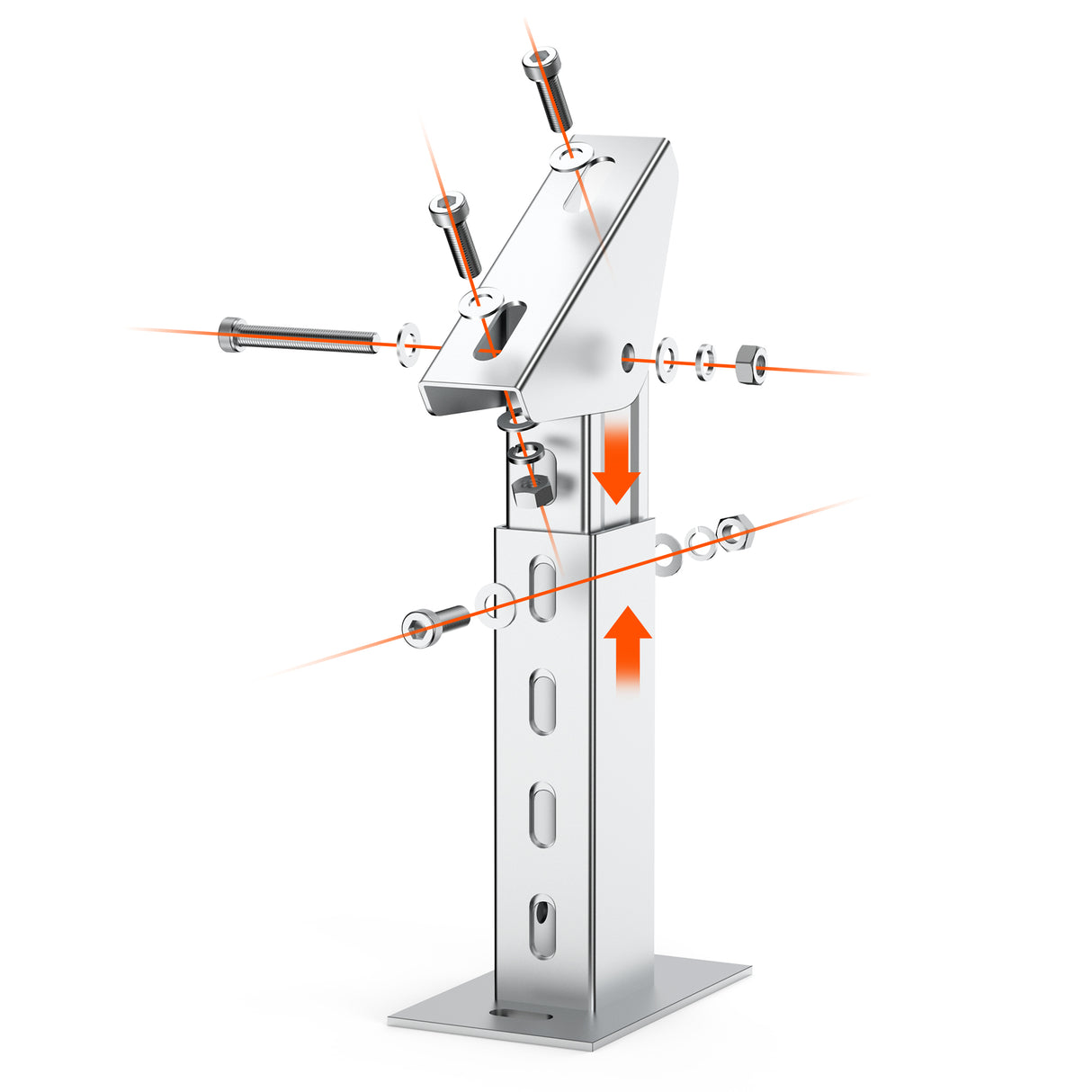 Rich Solar Solar Ground Mount | Fit MEGA 100/100 SLIM/MEGA 150 | Adjustable, Easy-to-Install Brackets for 1-4 Panels - Image 12