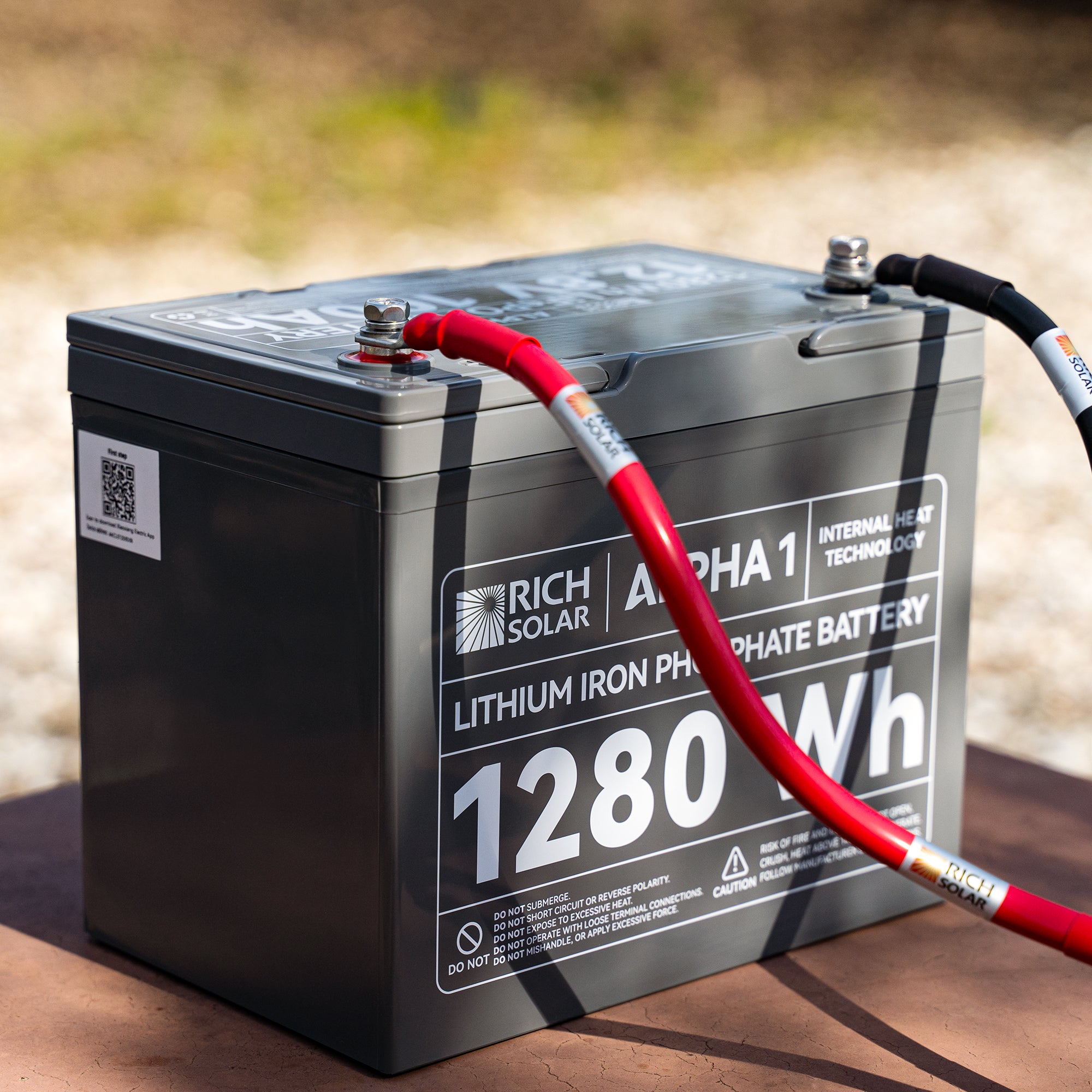 Rich Solar Alpha 1 LiFePO4 12 Volt Lithium Battery (1,280Wh)