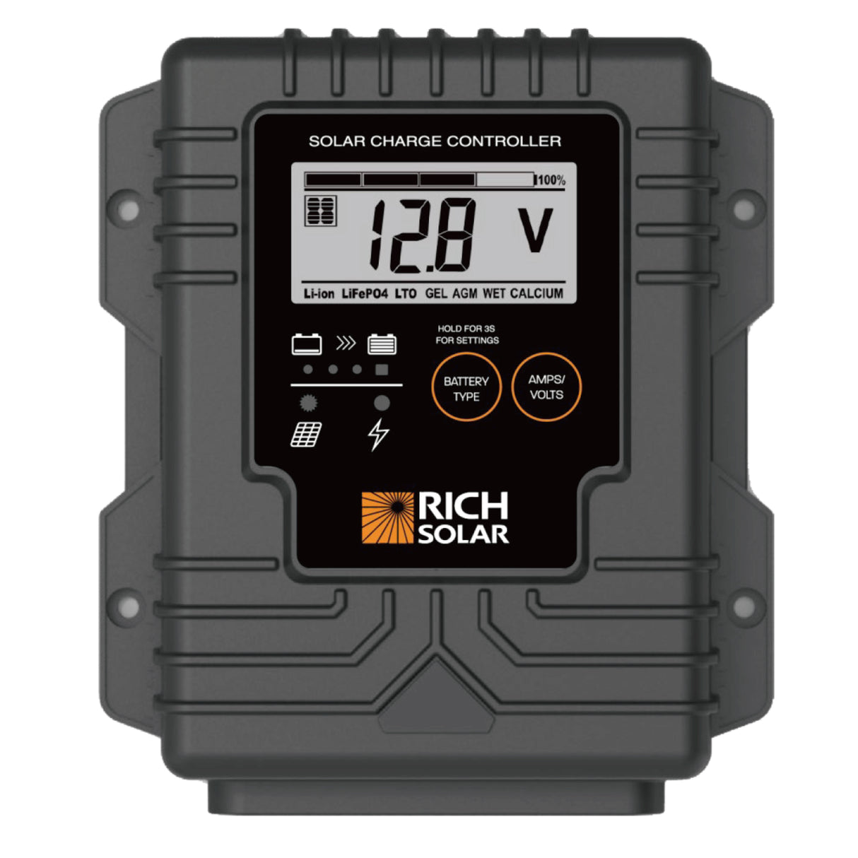 Rich Solar BRAVO Waterproof 10 | 10 Amp Waterproof PWM Solar Charge Controller | Waterproof 10A 12V PWM Solar Controller - Image 2