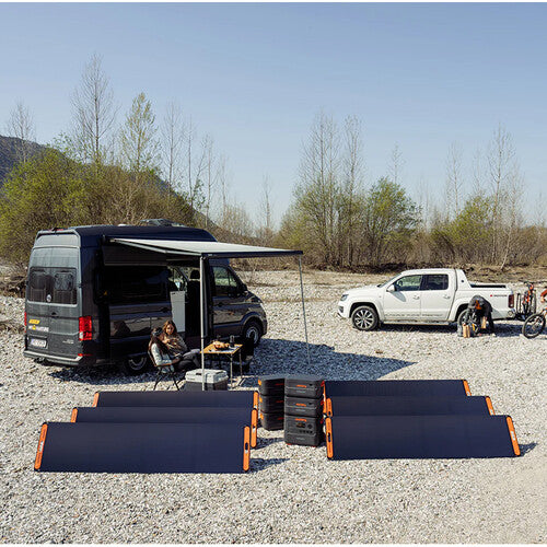 Jackery Explorer 2000 Plus Power Station with Battery Pack and Two SolarSaga 200W Solar Panels (4084 Wh + 400 W)
