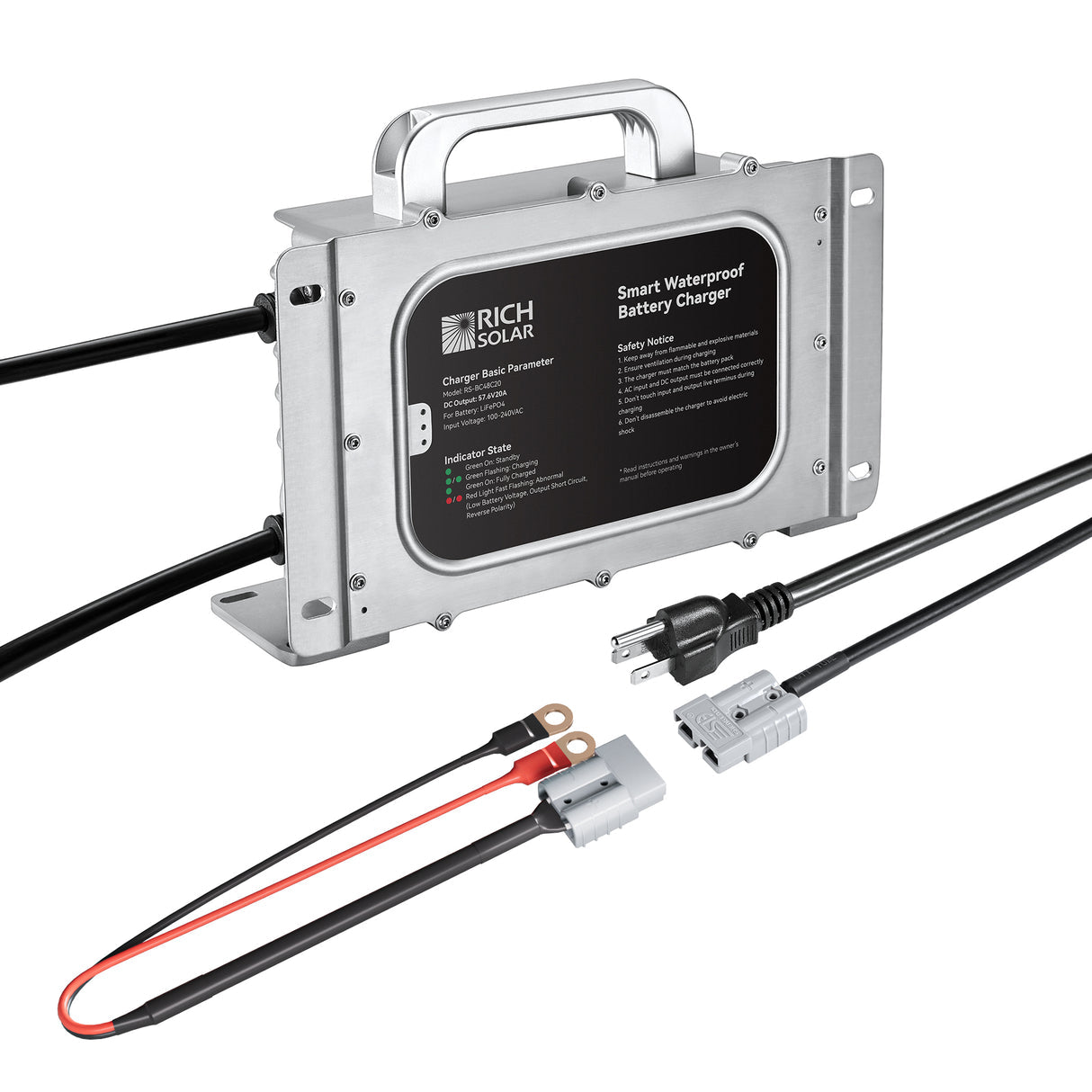 Rich Solar 48V 20A / 25A Waterproof LiFePO4 Charger - Image 2