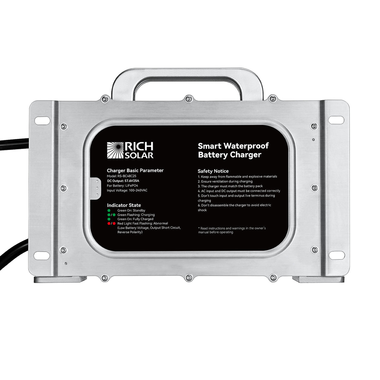 Rich Solar 48V 20A / 25A Waterproof LiFePO4 Charger - Image 12