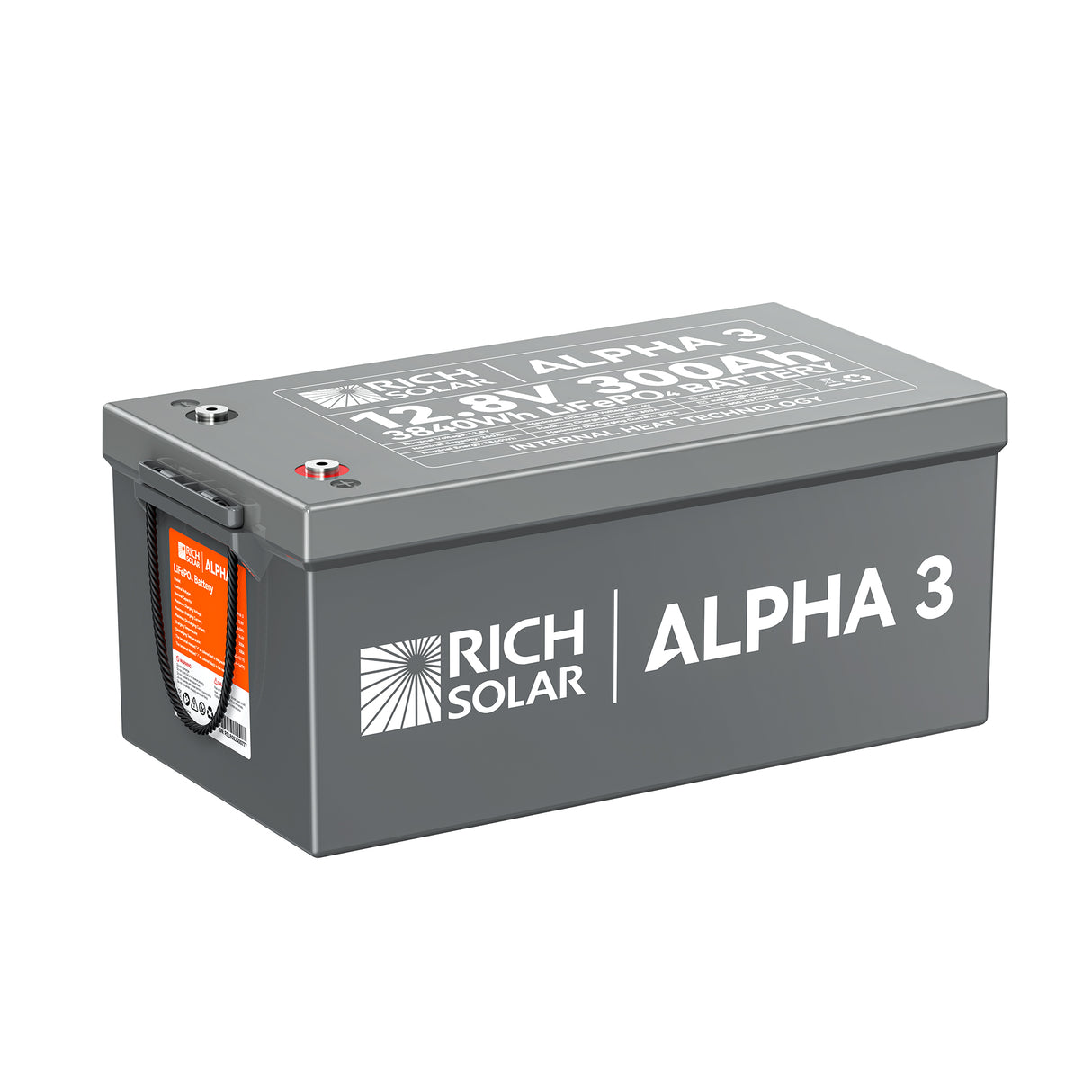 Rich Solar Alpha 3 LiFePO4 12 Volt Lithium Battery (3,600Wh) - Image 3