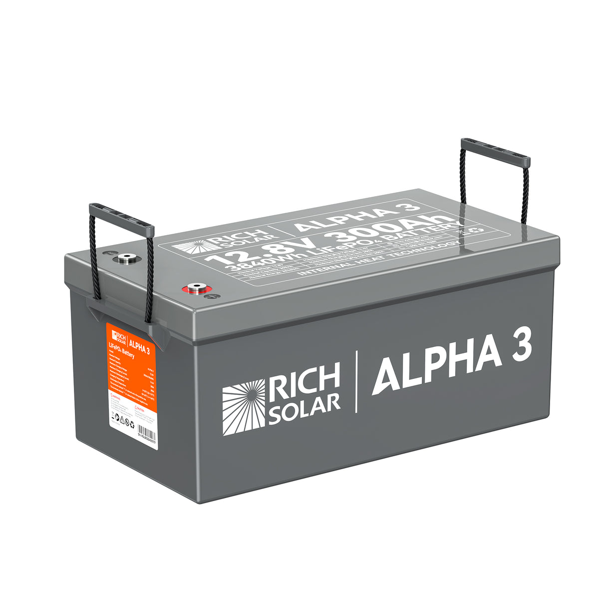 Rich Solar Alpha 3 LiFePO4 12 Volt Lithium Battery (3,600Wh) - Image 5