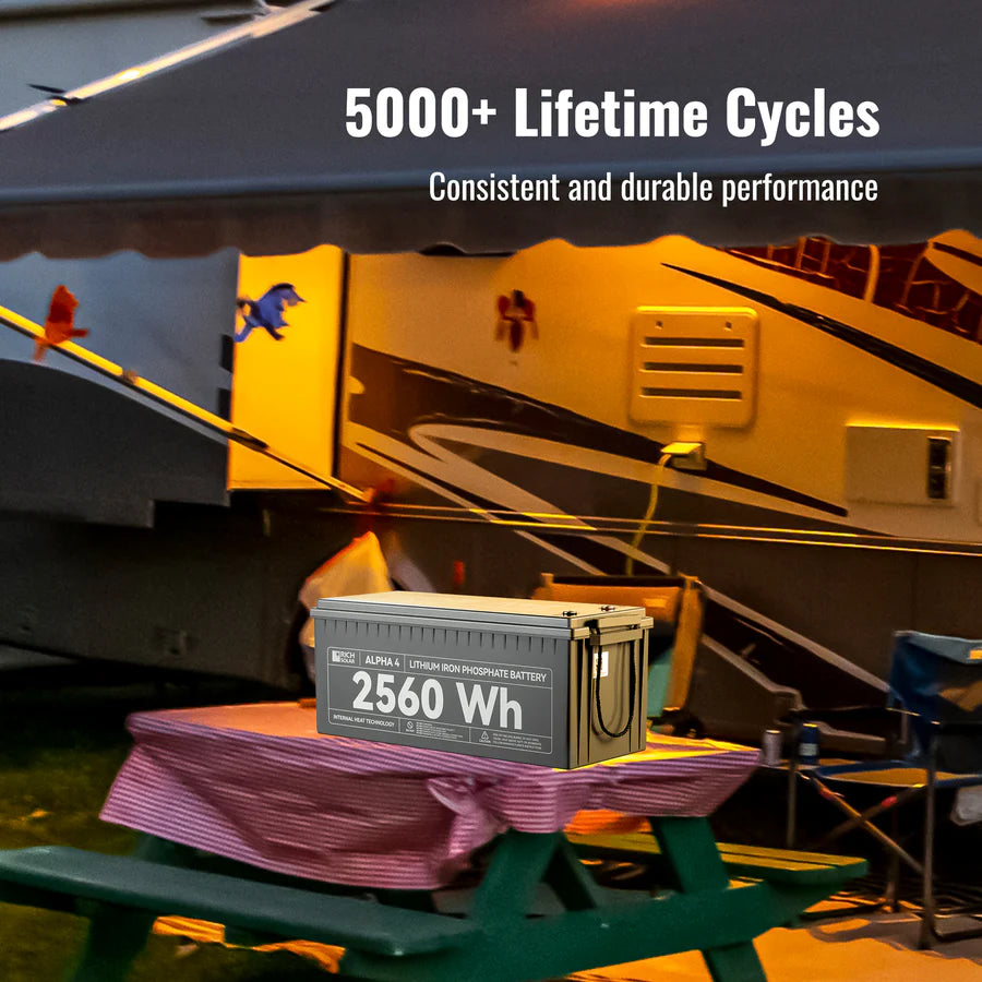 Rich Solar Alpha 4 LiFePO4 24 Volt Lithium Battery (2,560Wh)