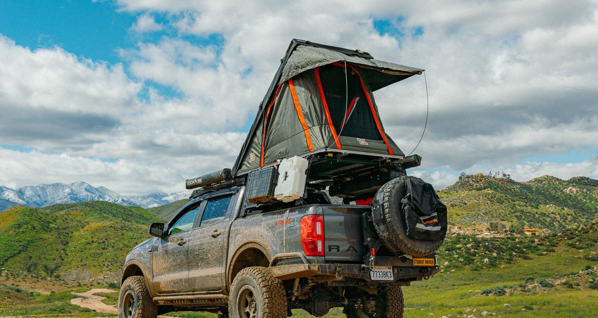 Badass Tents PACKOUT™ Rooftop Tent – 2+ Person All Season – Preassembled