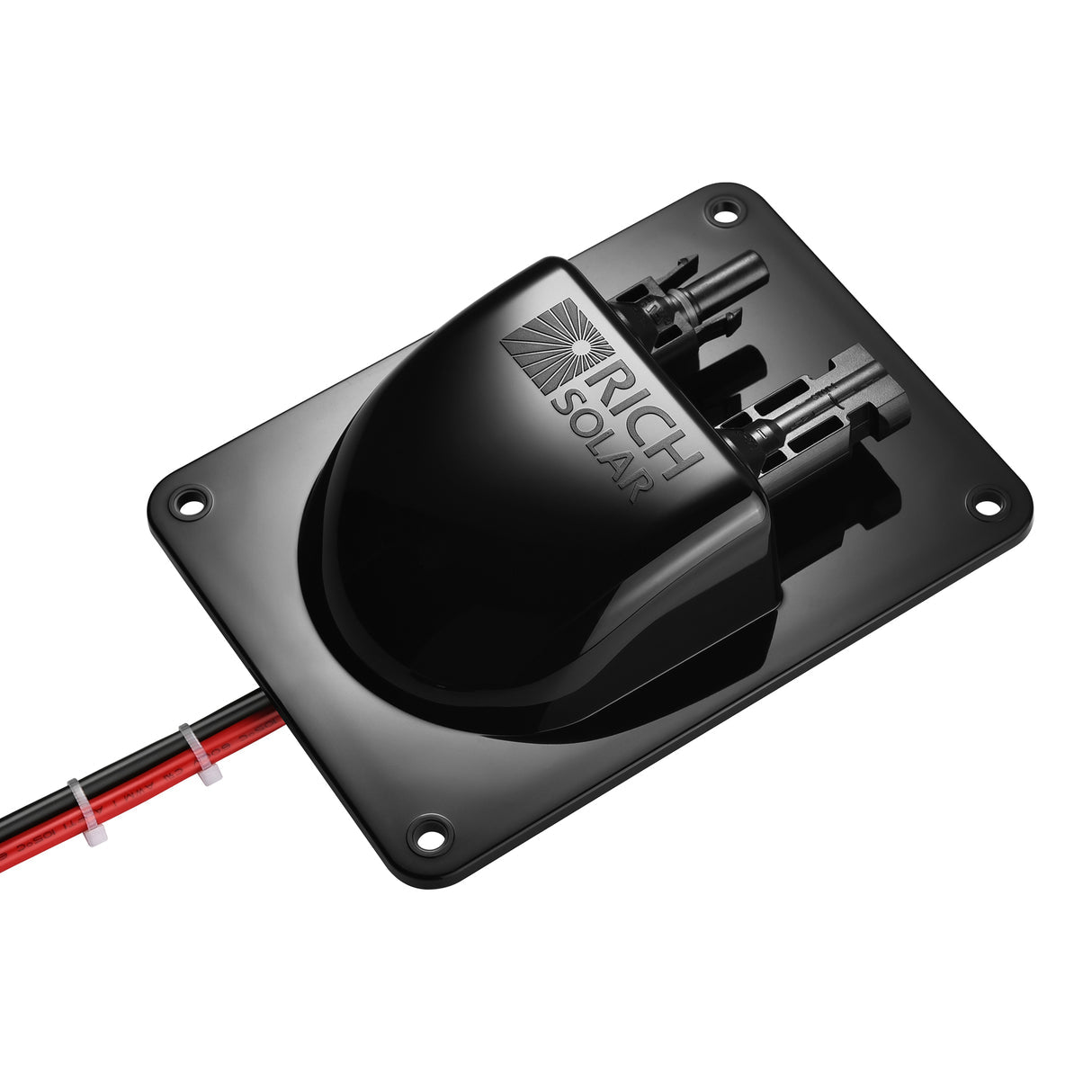 Rich Solar Cable Entry Plate | IP68 Waterproof Polypropylene Housing with UL Certified 1FT 10AWG Wires and Solar Connectors - Image 8