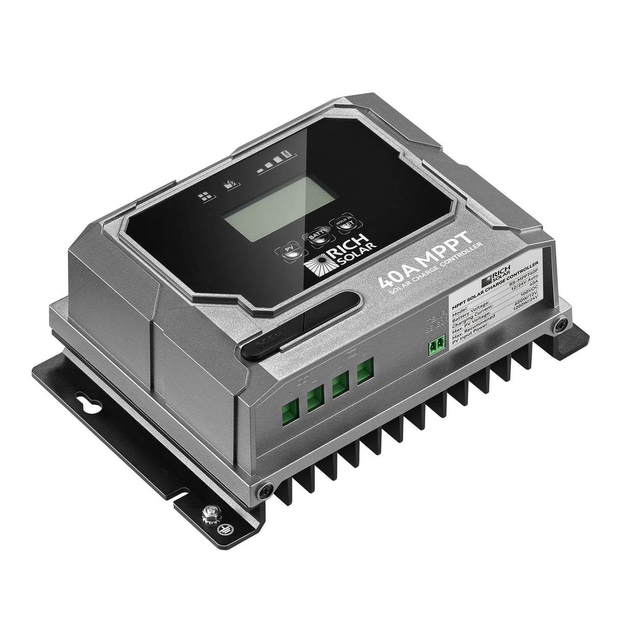 Rich Solar BRAVO 40 | 40 Amp MPPT Solar Charge Controller | Premium 40A 12V/24V MPPT Solar Controller - Image 3