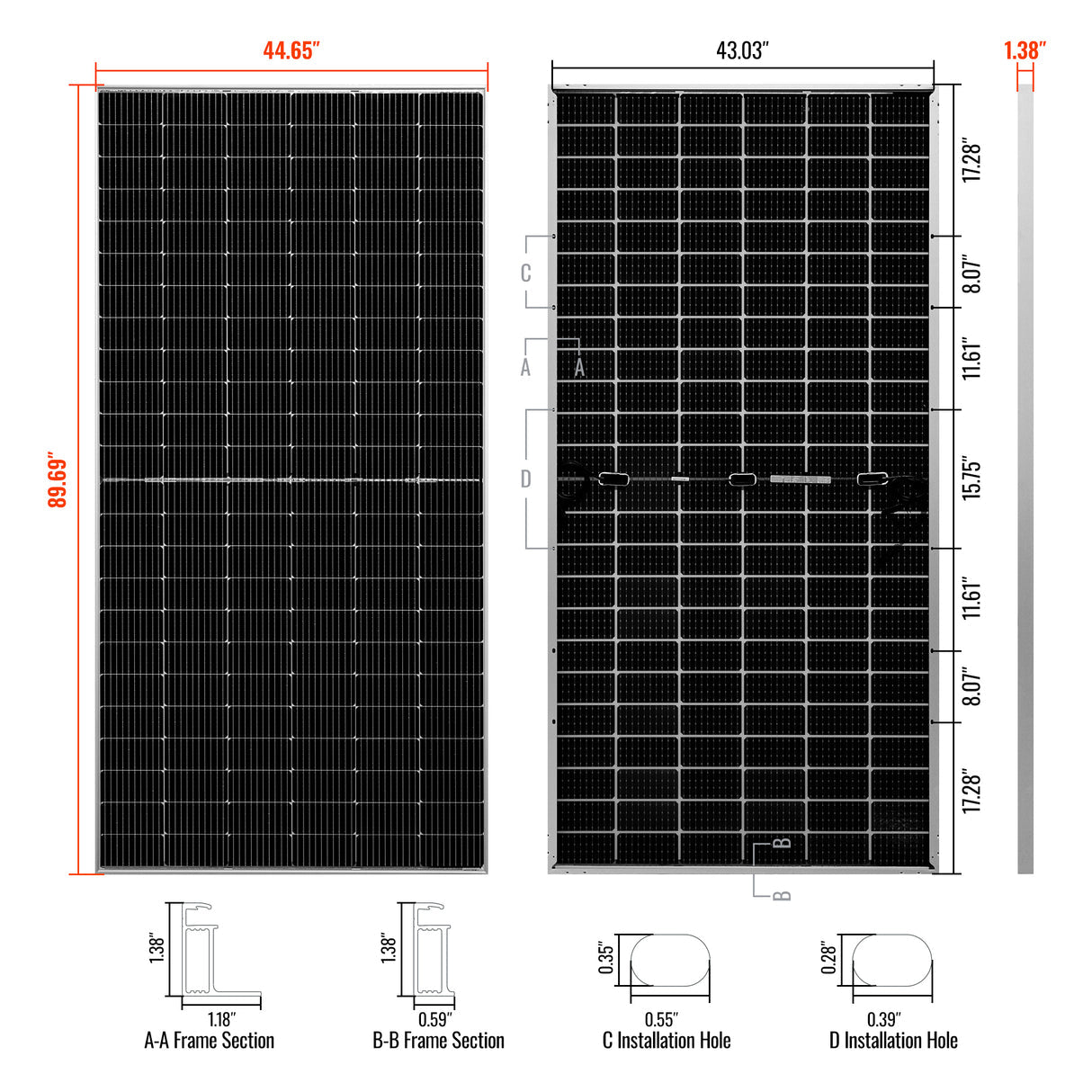 Rich Solar MEGA 550 -550W 24V Bifacial Solar Panels (8) - Image 9
