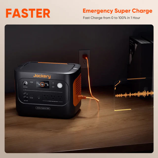 Jackery Explorer 1000v2 Solar Power Generator (1070Wh)