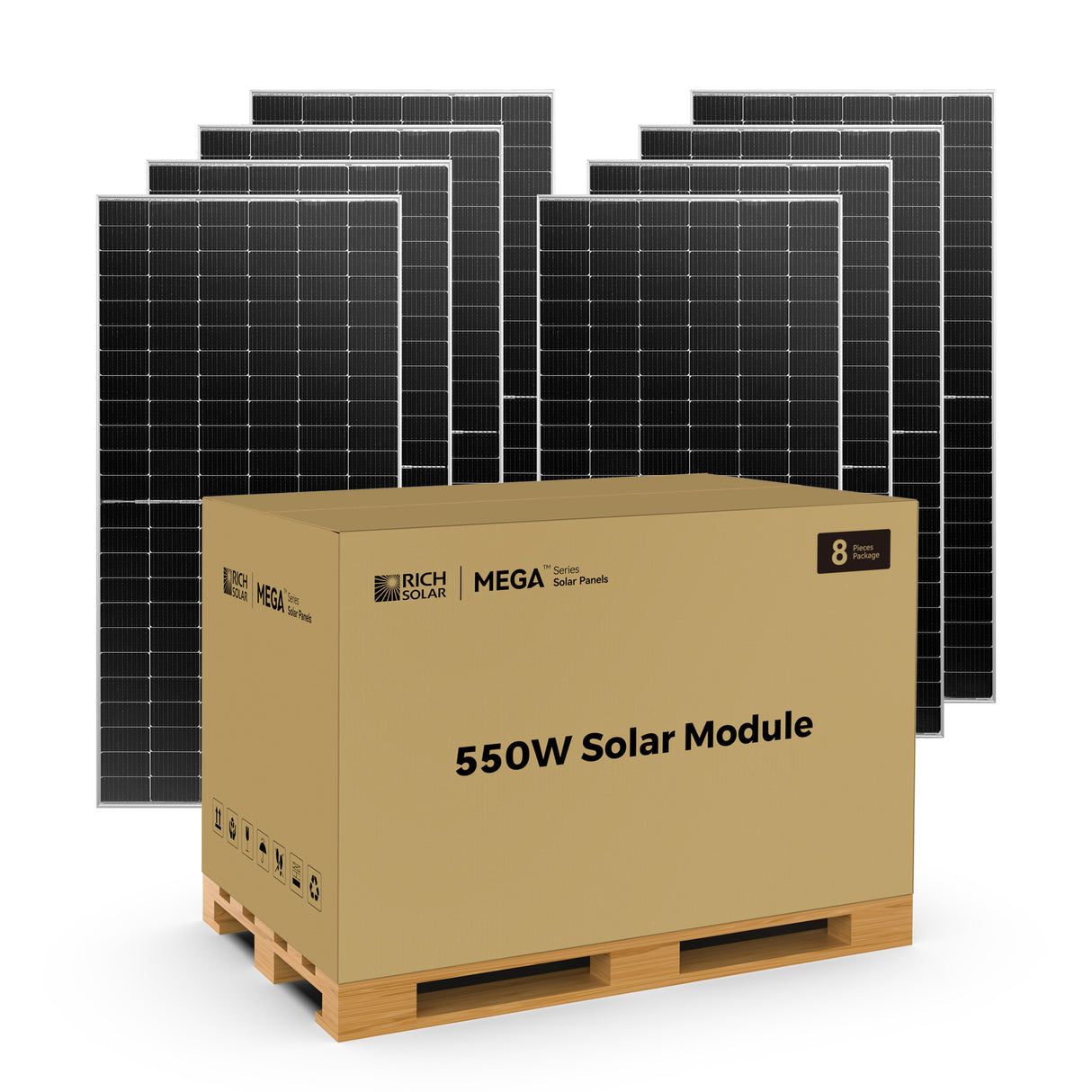 Rich Solar MEGA 550 -550W 24V Bifacial Solar Panels (8) - Image 3