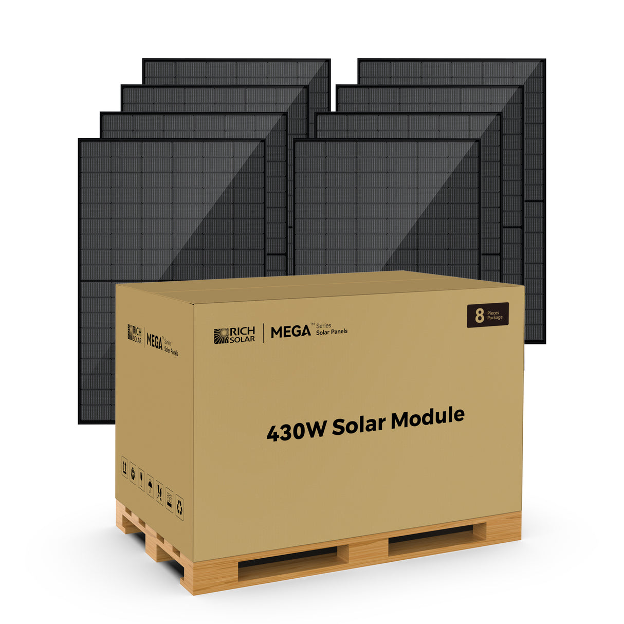 Rich Solar MEGA 430 - 430W 24V Bifacial Solar Panels (8) - Image 3