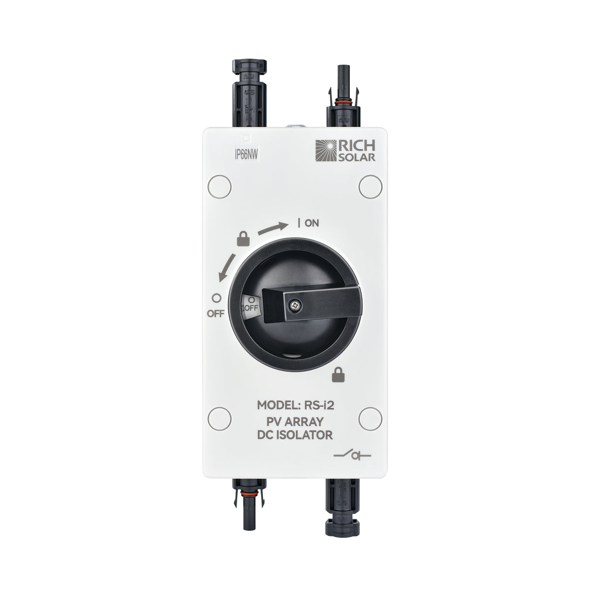 Rich Solar Solar PV DC Quick Disconnect Switch | Solar Array DC Quick Disconnect Switch | 1500 Volt 55 Amp | 2 Pole 1 String - Image 6
