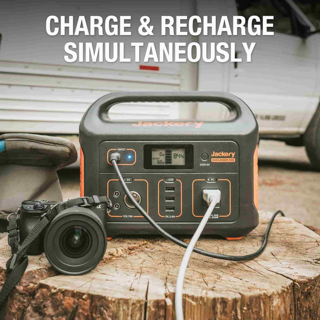 Jackery E500 Plus Solar Power Generator (518Wh)